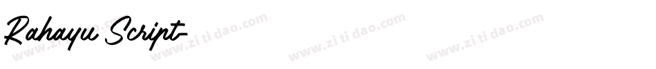 Rahayu Script字体转换